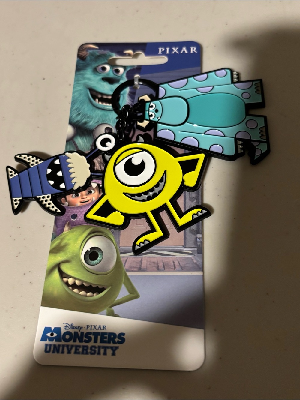 Monsters university keychain. Heavy. New Pixar. Bioworld